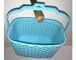 Wasknijpermandje kunststof blauw — afbeelding 1