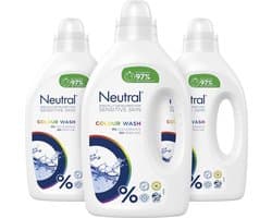 Neutral Kleur Parfumvrij Wasmiddel - 3 x 20 wasbeurten - Voordeelverpakking