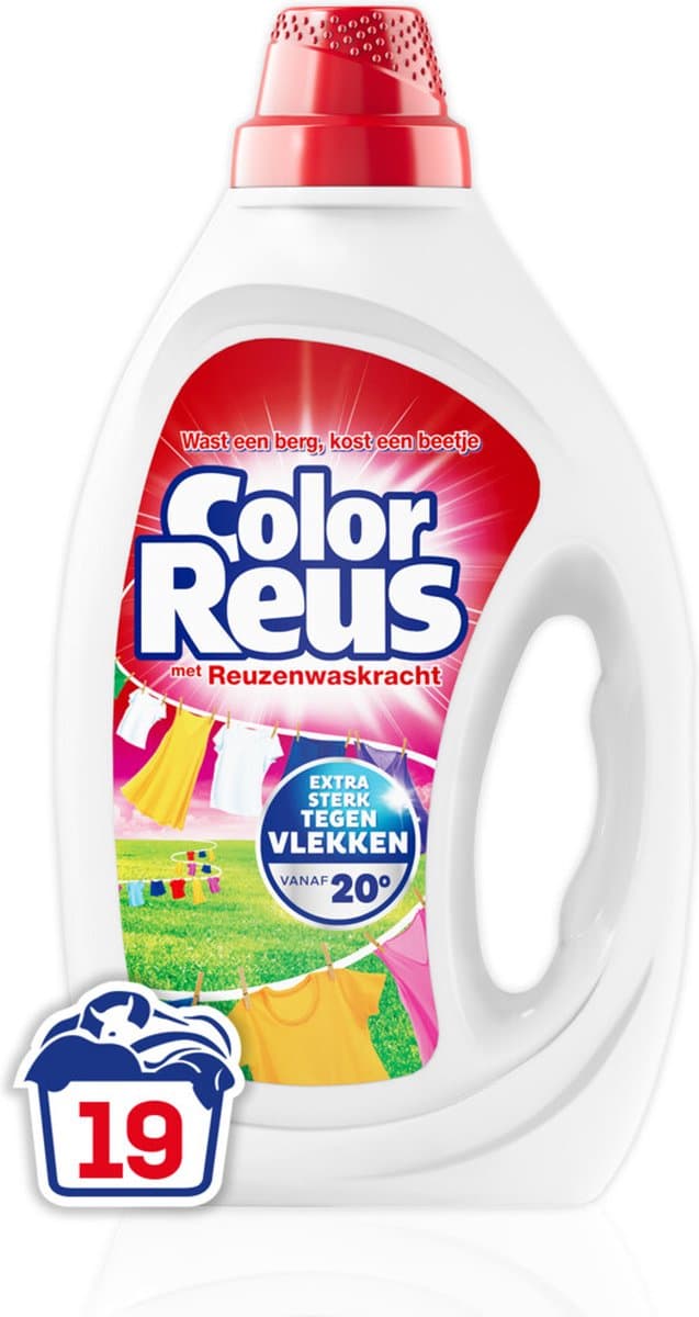 Witte Reus Wasmiddel Color Reus Gel 19 Wasbeurten - 855 ml — afbeelding 1