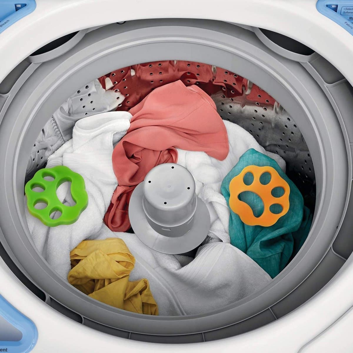 Waledano® Haarverwijderaar huisdieren - haren in de Wasmachine en Droger - Herbruikbare - Anti haren - Meubels - Pluizen Verwijderaar - Kleding -Tapijt - lint remover 2 STUKS — afbeelding 1