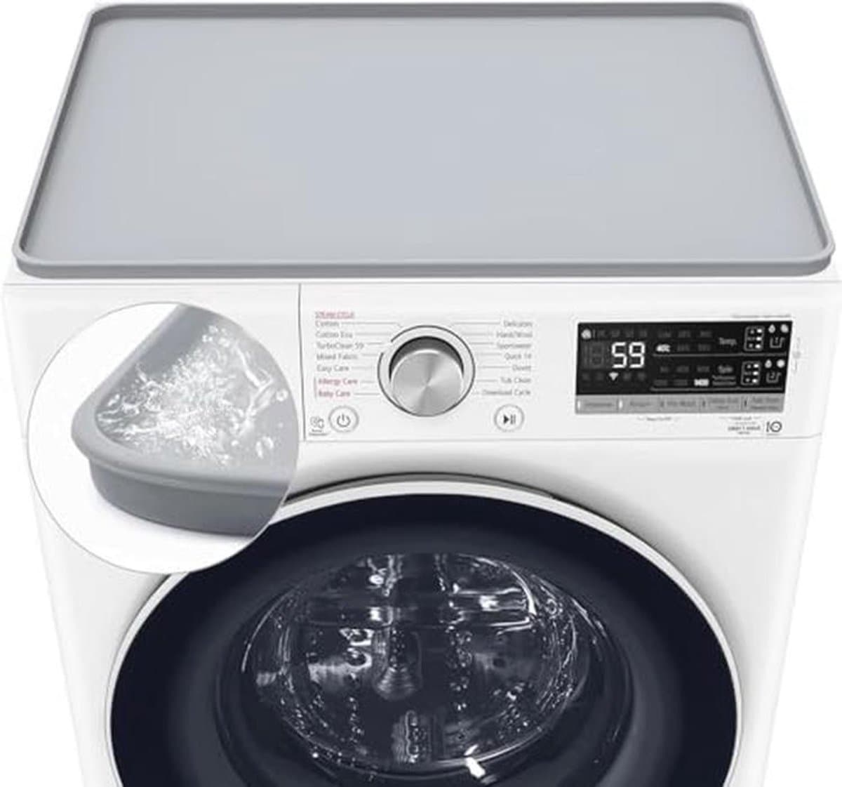 Wasmachine Deksel 50 x 60 cm - Siliconen Antislip Mat voor Wasmachines en Werkbladen — afbeelding 1