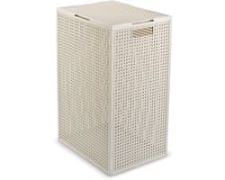 Curver Kaya Wasmand met deksel - 60L - 38x29x58,5 cm - Wit