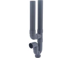 Dubbele Wasmachine Sifon met Horizontale Uitgang