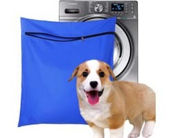 Twill polyester stof, geborduurde waszak voor huisdieren, was- en verzorgingstas, wasmachine tas, opbergtas, 65*70cm