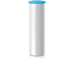 Flint Pluizenroller Metallic Navulling - Licht Blauw