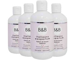 B&B Italiaanse Wasparfum - Witte Musk - 4 x 250 ml - Voordeelverpakking