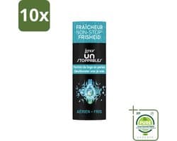 10 x Lenor Unstoppables - Geurbooster - Fris - 13 Wasbeurten - Grootverpakking - Vaatwasstrips - Geurbooster - Frisheid - Citrusgeur - Fruitige Geur - Bloemige Geur