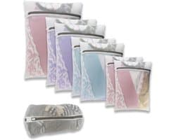 Waszakken, 8 stuks herbruikbare duurzame wasmachinetassen kleding beschermen wasnetten voor delicate blouse, kousen, T-shirt, sokken, ondergoed, beha, babykleding