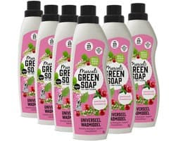 Marcel's Green Soap Universeel Wasmiddel - Patchouli & Cranberry - 6 x 1L - 138 wasbeurten