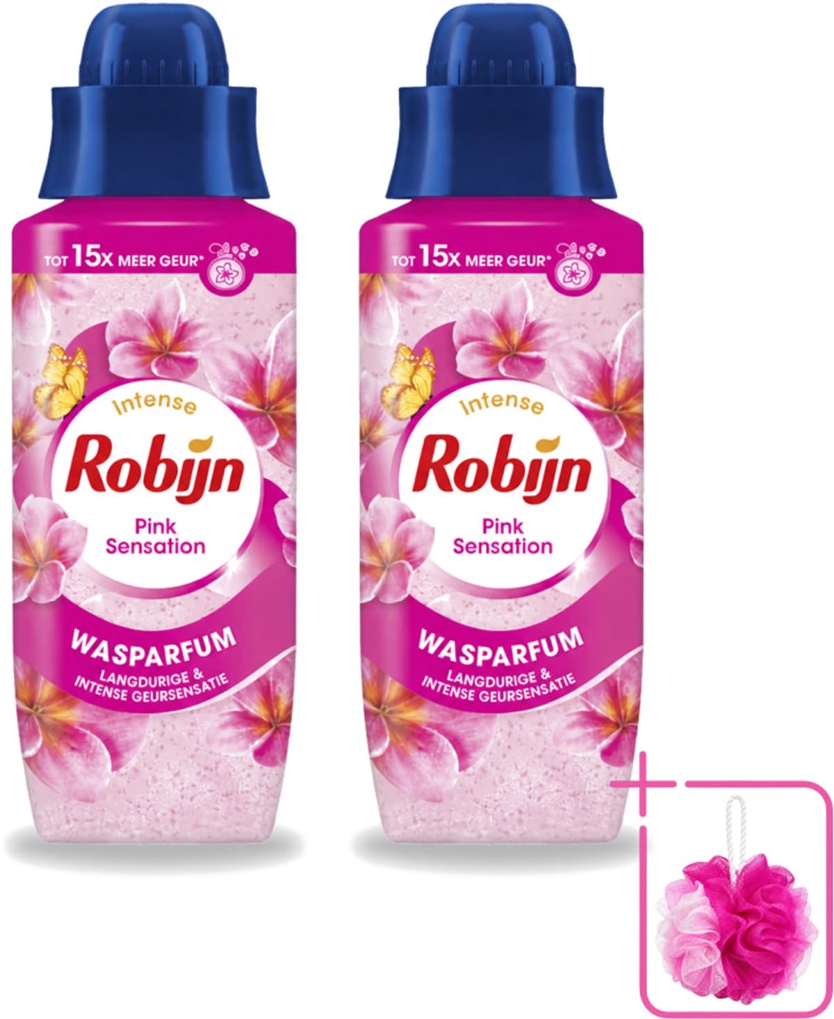 2 x Robijn – Wasparfum – Intense Pink Sensation – 342 ml - Bulkverpakking - Wasparfum - Douchemop - Wasgeur — afbeelding 1