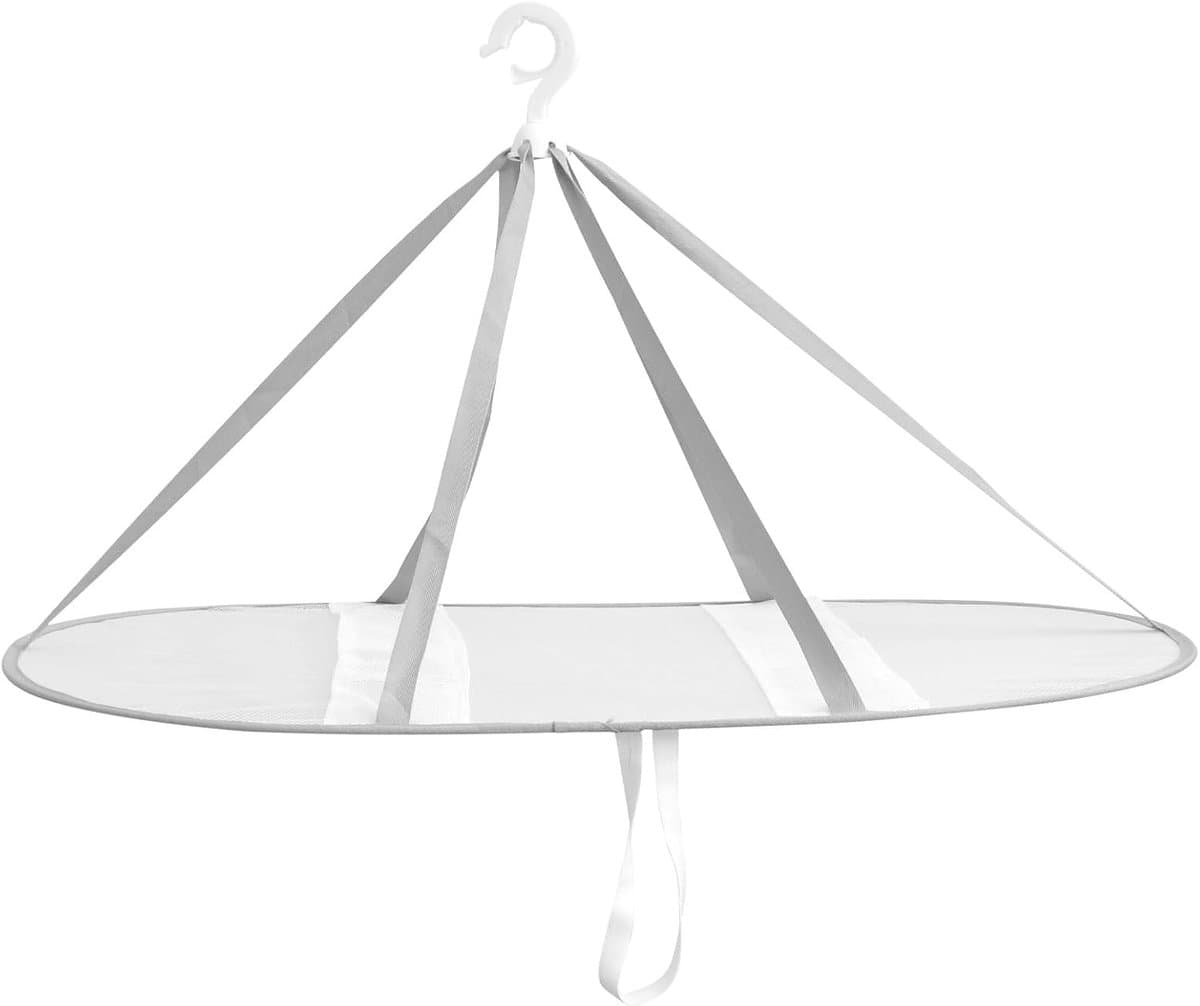 Droognet Kleding - Linnenhouder Opvouwbaar - Voedsel Drogen - Ademende Mesh - Eén Maat - Wit — afbeelding 1