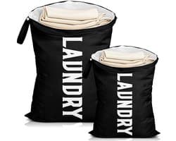 Dailygoods - 2 Stuks Waterdichte Reizen Waszak met Handvatten - Grote en Kleine Maten
