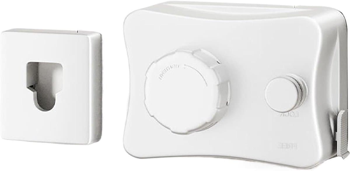 Intrekbare waslijn - Draagbare droger - Ruimtebesparend drogen - Zware kwaliteit - 40 cm - Wit — afbeelding 1