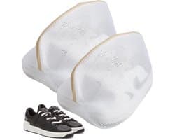 Schoenwaszak Set van 2 - Drie-laags Net - Waszak voor Schoenen - Herbruikbare Waszak - Polyester - 23 x 23 x 33 cm