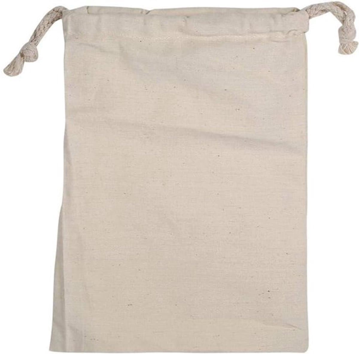 Duurzame katoenen waszak, grote capaciteit voor was en opslag, trekkoord ontwerp, 4 maten beschikbaar, ruimtebesparend en netjes organiseren van je huis (22 * 28cm) — afbeelding 1