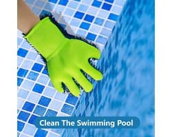 Handschoen voor vijf vingerreiniging, 1 paar chenille microvezel handschoenen voor auto, handschoenen voor het reinigen van het zwembad, dubbelzijdige microvezelhandschoenen, voor spa, auto
