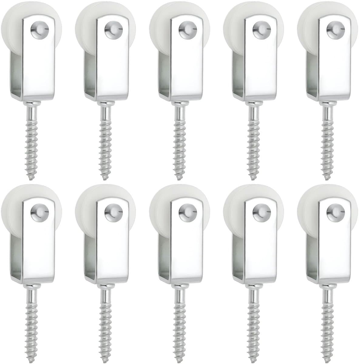 Inovra- Katrollen 25mm - Nylon Katrol - Takel - Opknoping - Droogrek - Compact ontwerp 38x6mm - Waslijnkatrollen — afbeelding 1