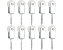 Inovra- Katrollen 25mm - Nylon Katrol - Takel - Opknoping - Droogrek - Compact ontwerp 38x6mm - Waslijnkatrollen