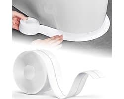 5 m zachte plint, zelfklevend, wit, pvc, doucheafdichting, plint, waterdicht, badkamer, plakband, zelfklevend, geschikt voor keuken, toilet, schimmelbestendig, afdichting