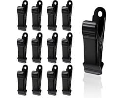 - Metalen Klemmen - Mini-Krokodillenklemmen - Antislip - 1,27 cm breed - Veerklemmen - Knutselwerk - Gordijnen - Kleding - Geschikt voor Diverse Doeleinden - Zilverkleurig Set van 12 Stuks