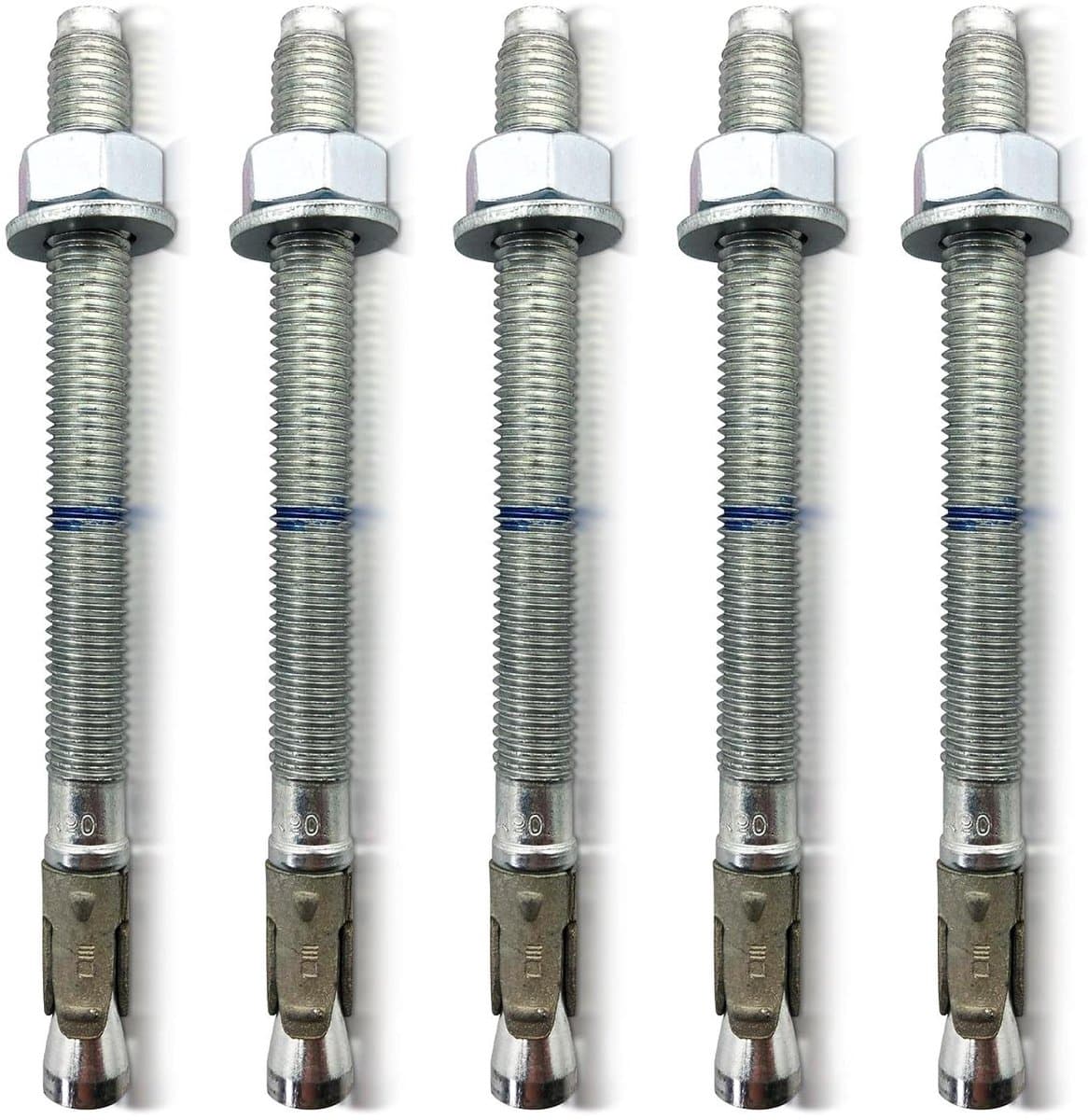 Heavy duty pluggen - Betonankers boutankers - Hoge lasten bevestigen - ETA goedgekeurd - M10x135 5 stuks - Verzinkt — afbeelding 1