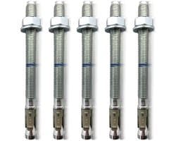 Heavy duty pluggen - Betonankers boutankers - Hoge lasten bevestigen - ETA goedgekeurd - M10x135 5 stuks - Verzinkt