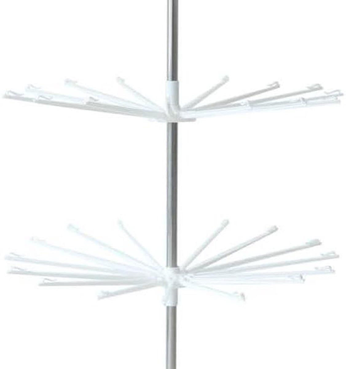 Droogmolen Wasrek - Kledingdroger Statief - Kleding Drogen - Grote Capaciteit - 170 cm Hoog - Wit — afbeelding 1