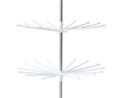 Droogmolen Wasrek - Kledingdroger Statief - Kleding Drogen - Grote Capaciteit - 170 cm Hoog - Wit
