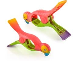 O2COOL - Boca Clips® Extra Stevige Handdoekclips - Papegaai