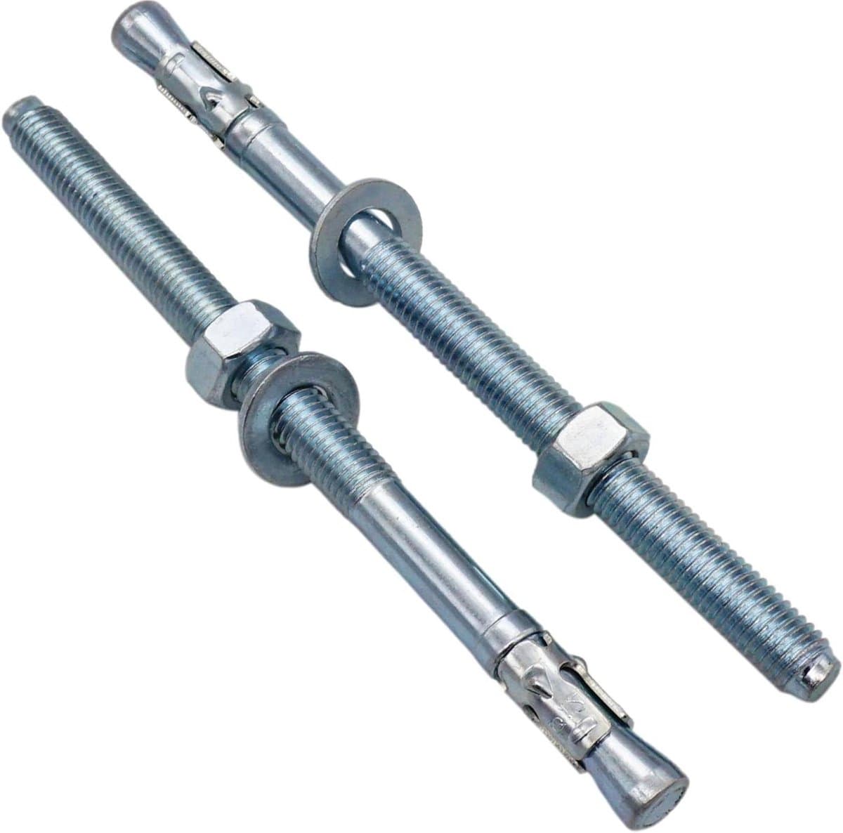 Wigankers - Metalen pluggen - Beton Bevestigen - Verzinkt staal - M12 x 180 mm - Metaal — afbeelding 1
