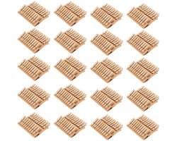 NTH products- Wasknijpers Mini Houten - Set van 400 - 3,5 x 0,7 cm - Voor Knutselen - Doe-het-zelf Decoratie - Betrouwbare Grip - Knutselmateriaal