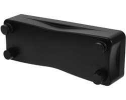 Uitschuifbare Waslijn - Kampeer Waslijn Reiskledinglijn - Kleding Drogen - Roestvrij Staal - 26 cm - Zwart