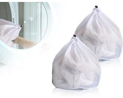 2 x Wasnetten 30 x 40 cm, Herbruikbaar, Dichte Mesh, Geschikt voor Wasmachine, Ideaal voor Kleding en Ondergoed