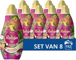 Robijn Klein & Krachtig Collections Vloeibaar Wasmiddel - Color Tropical - met 82% biologisch afbreekbare ingrediënten - 8 x 19 wasbeurten