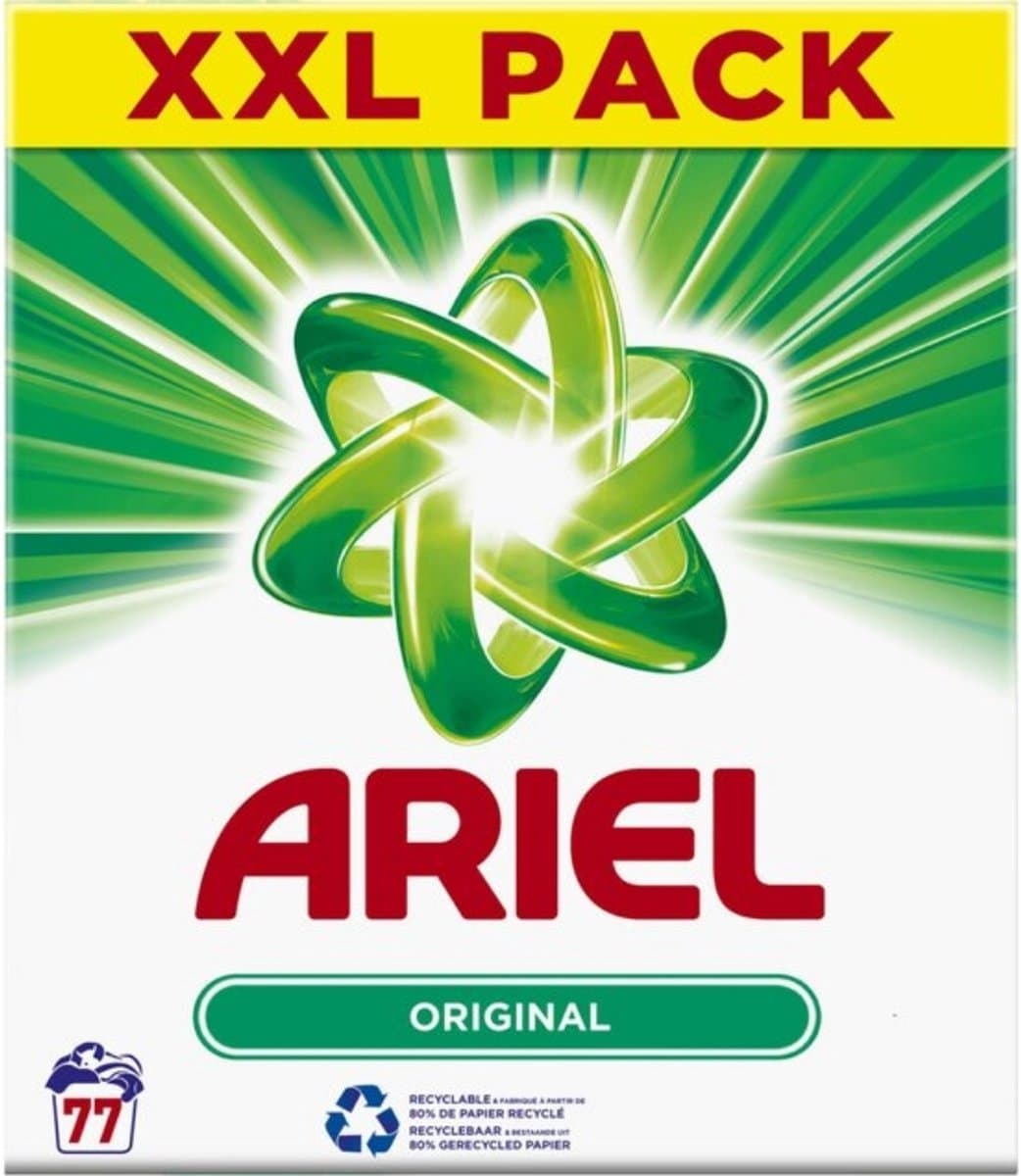 Ariel Original XXL - Waspoeder - Witte en Lichtgekleurde Was - 77 Wasbeurten — afbeelding 1