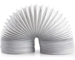 Nedis PVC Luchtafvoerslang - 100 mm - 1.50 m - Geschikt voor: Luchtventilatie / Wasdrogers - Wit