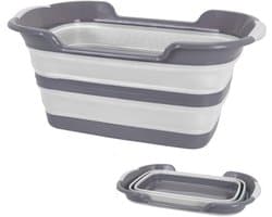 Inklapbare Wasmand - 60 x 40 cm - Wit - Siliconen en Kunststof