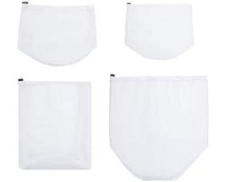 Mesh Wasnetzakken voor Wasmachine | 4 Maten, Ademend en Herbruikbaar | Voor Delicates, Kleding, Sokken, Bra's