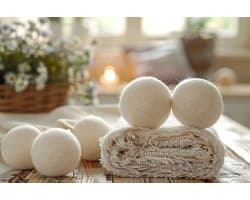 Set van 3 Ecologische wollen droogballen - duurzaam alternatief van wasverzachter 3st