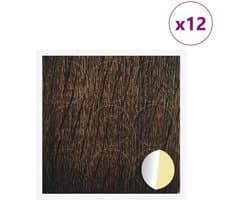 vidaXL - Zelfklevende - schroefcover - 12 - pcs - Bruin - Eiken - Ø - 20 - x - 0,5 - mm — afbeelding 1