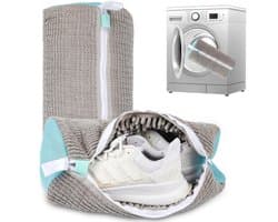 Schoenwaszak voor Wasmachine - 2 Stuks Waszak voor Wasdroger & Wasmachine - Herbruikbare Reinigingshoes voor Sneakers - 360° Diepe Reiniging Geschikt voor Alle Schoenen - Met Zelfsluitende Rits