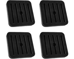 Trillingsdempende pads - Schokdempers isolatie - Apparaten Stabiliseren - Eenvoudige installatie - 4 stuks - Zwart