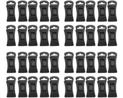Wasknijpers - 40 stuks - Antislip kunststof wasknijpers met haken - Stevig - Geschikt voor wasmachine en droger