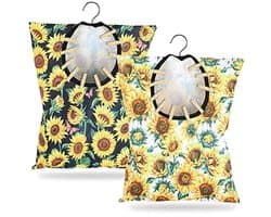 Zonnebloem Kleding Pin Tas - 2 Stuks Wasknijper Houder Geschikt Voor Buiten