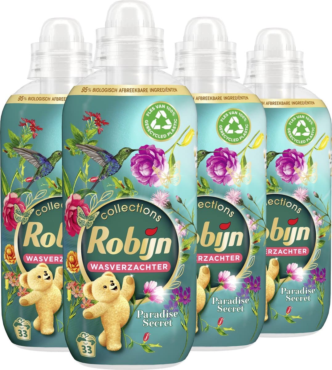 Robijn Collections Paradise Secret Wasverzachter - 4 x 33 wasbeurten - Voordeelverpakking — afbeelding 1