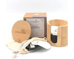 Herbruikbare Make-up Pads met Bamboe Box & Washbag - Zacht & Duurzaam