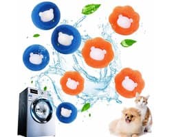 Herbruikbare Haarballen voor Wasmachine, 8 Stuks