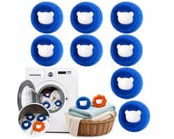 8x Wasmachines Ballen - Verwijderen Huisdierhaar & Pluisjes