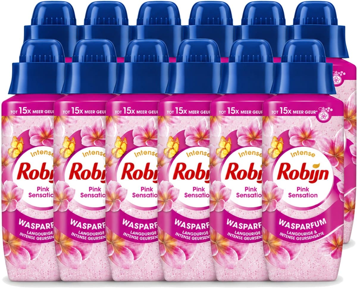 12 x Robijn – Wasparfum – Intense Pink Sensation – 342 ml - Voordeelverpakking - 12 stuks — afbeelding 1