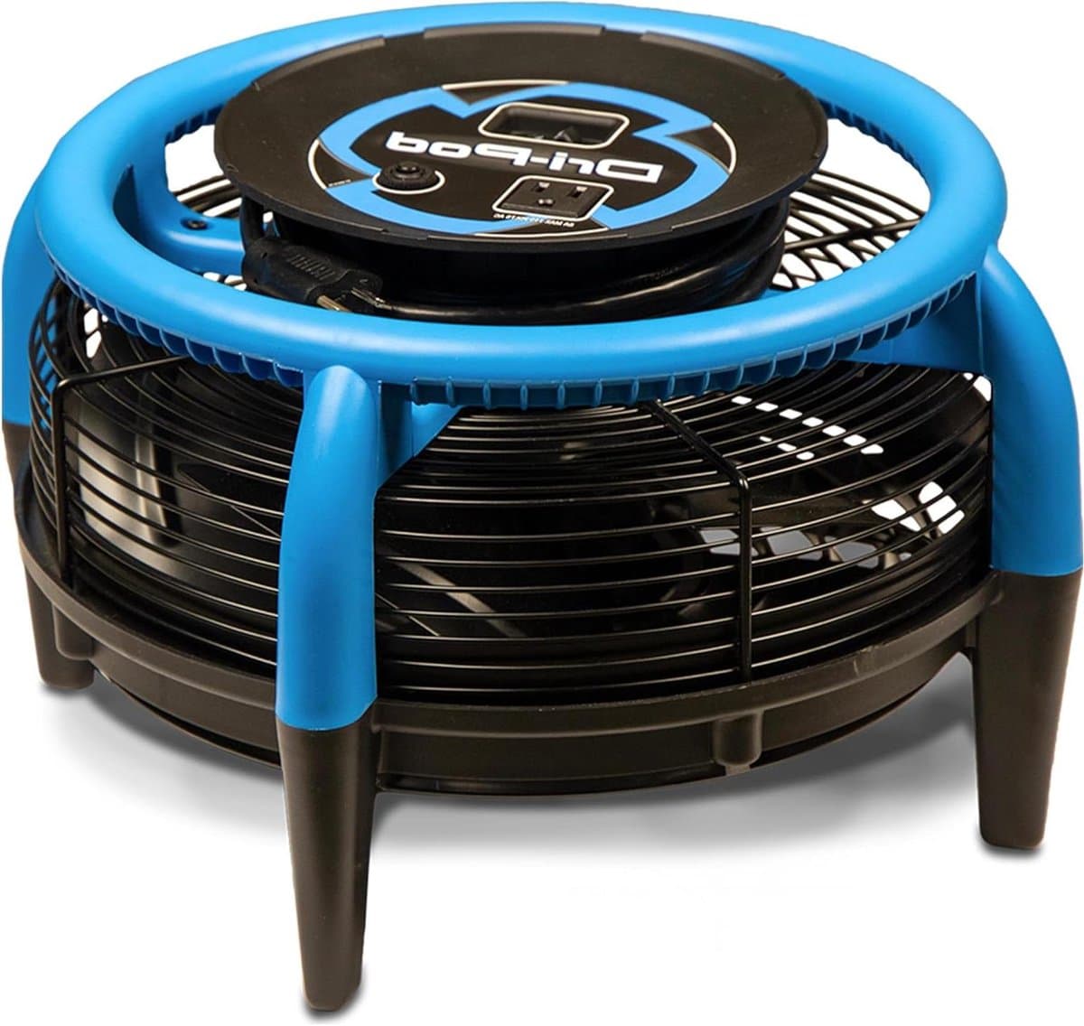 Vloerdroger - Tapijtdroger Ventilator - Snel Drogen - 360-graden Luchtstroom - 38.6 cm - Grijs — afbeelding 1